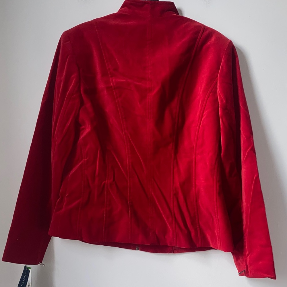 Jones New York Red Women's Bomber Jacket - Picture 8 of 11